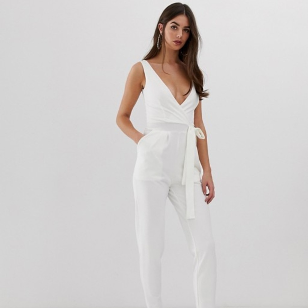 ASOS White Jumpsuit, Size 8